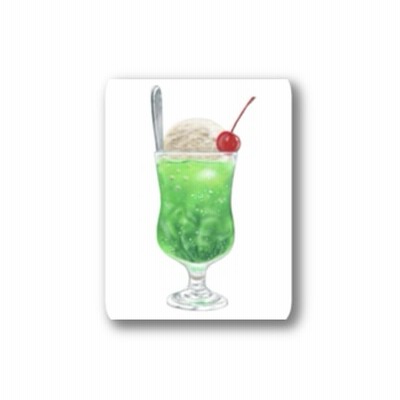 Masami’s artworks さわやかクリームソーダシリーズ ステッカー