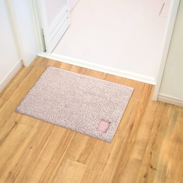 Hitohira抗菌除臭瞬吸防滑腳踏墊(S)35×50cm（多色可選）2入組 (S)粉櫻色＋粉櫻色