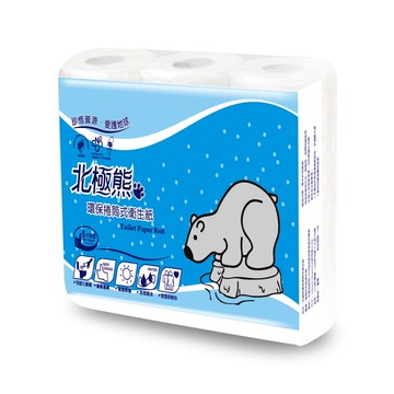 【百吉牌】【二件組】《北極熊》環保小捲筒衛生紙 270組x96捲/箱