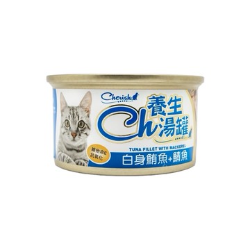 寵物食品 CH養生湯罐-白身鮪魚+鯖魚 80g (PET050)