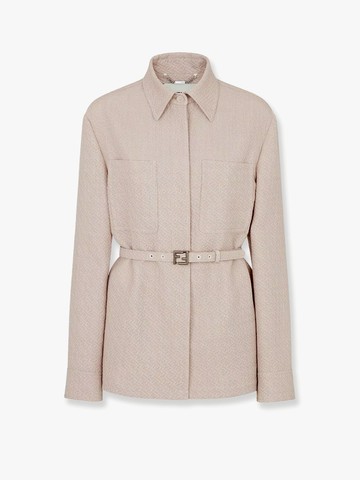 Ff diagonal 3d wool blazer - FENDI - gender_Woman