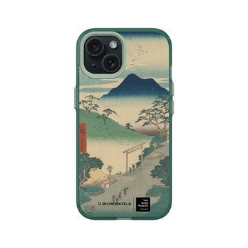 iPhone 15 Clear 憂墨綠 - Van Gogh Museum - 浮世繪系列東海道五十三次名所圖會 - 歌川廣重