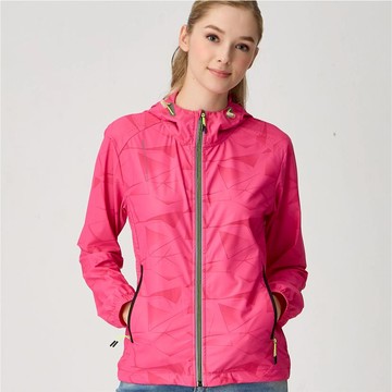 來自日本運動休閒領導品牌《SASAKI》(女款)超輕量抗紫外線彈力功能休閒外套(中桃紅/豔黃)(單層)/614115