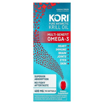 Kori, 全淨南極磷蝦油，多重益處 Omega-3，90 粒軟膠囊