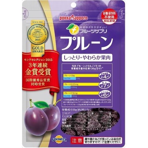 ポッカサッポロフルーツサプリプルーン 270g  美容食品