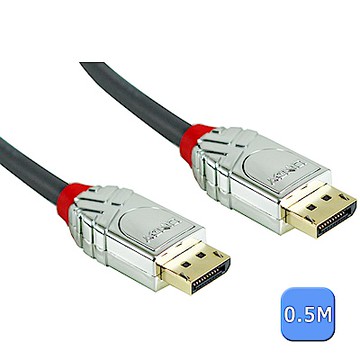 LINDY 林帝 CROMO 鉻系列 DP 1.4版 公 to 公 傳輸線 0.5M 36300