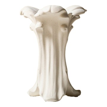 KUIBAO 快豹生活 磨砂素胚花瓶  16.4 x 14.3 x 22.2cm  米白海浪