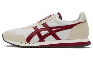 ONITSUKA TIGER DUALIO SHOES CREAM BURGUNDY