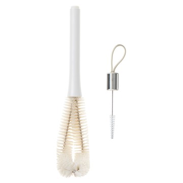 comet Home L型洗瓶刷 附細節刷 38 x 5cm  1支  象牙色