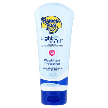 Banana Boat, 輕如空氣，抗曬乳，SPF 50+，6 液量盎司（177 毫升）