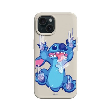 iPhone 15 SolidX 貝殼灰 - 迪士尼-史迪奇 Disney Stitch - 搞怪系列-怪可愛