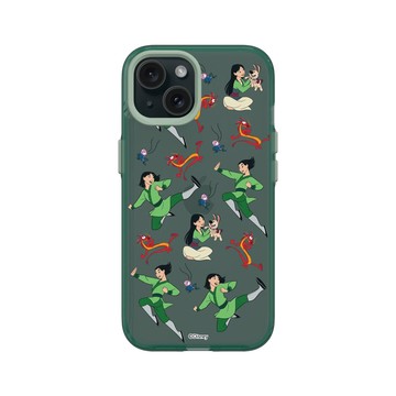 iPhone 15 Clear 憂墨綠 - 迪士尼-公主系列 Disney Princess - 花木蘭