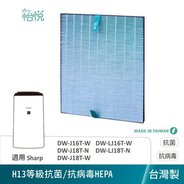 怡悅 濾網 適用 夏普 DW-J16T-W LJ16T J18T-N LJ18T J18T DW-L12ST-W 除濕機