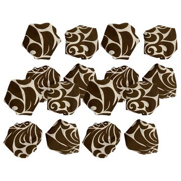 J&N 鳳梨花純棉椅腳套  16個一組  6 x 6cm  1組