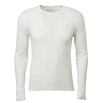 Wildland 男Highest彈性圓領保暖衣白