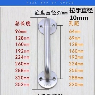 購滿99出貨⚡五金嚴選⚡不鏽鋼明裝拉手 防盜門拉手