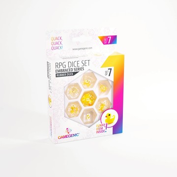 【GoKids】琥珀系列 RPG骰子7入組Gamegenic EMBRACED SERIES - RPG DICE