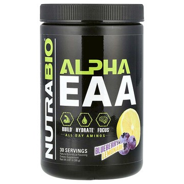 NutraBio, Alpha EAA，藍莓檸檬水味，0.87 磅（395 克）