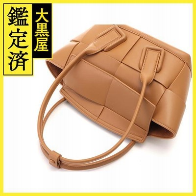 BOTTEGA VENETA ボッテガヴェネタ マキシイントレチャート アルコミニ２ＷＡＹハンドバッグ ブラウン カーフ【471】Ｙ |  LINEブランドカタログ