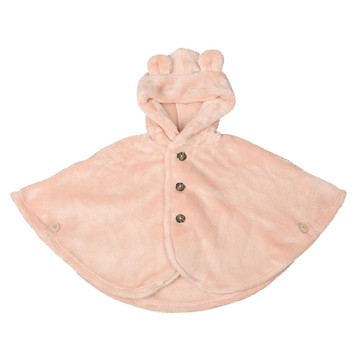 akachan honpo - 刷毛斗篷-粉紅色 (60~80cm)