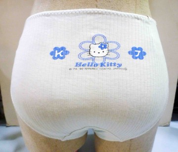 【震撼精品百貨】Hello Kitty 凱蒂貓~KITTY內衣褲-內褲-藍花