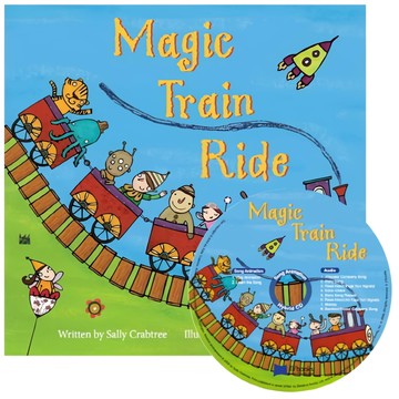 JYBooks 歌唱繪本 Song Animation Magic Train Ride Paperback + Hybrid CD  Nobuyoung Song Animation