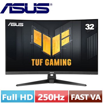 ASUS華碩 32型 TUF Gaming VG32VQM5B 曲面電競螢幕