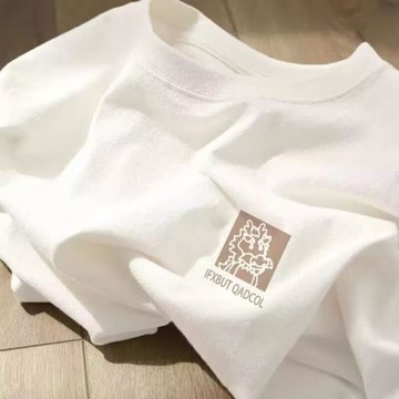 品牌外貿專柜撤回剪標尾單~潮牌短袖純棉T恤男女士夏季寬松上衣服