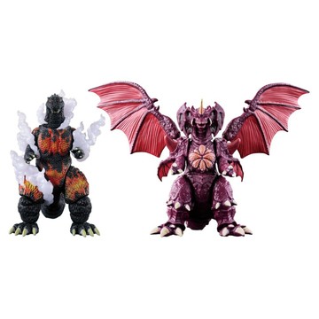 BANDAI 萬代 可動公仔套組 紅蓮哥吉拉 vs 戴斯特洛伊亞  1套