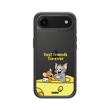 iPhone Air Mod NX -邊框背蓋組合 (相機按鈕) 黑 - 湯姆貓與傑利鼠 Tom and Jerry - Best friends