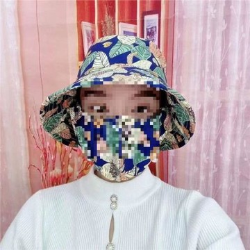 新款農用帽口罩一體防塵防曬干活款披肩遮陽帽騎行戶外旅行采茶帽