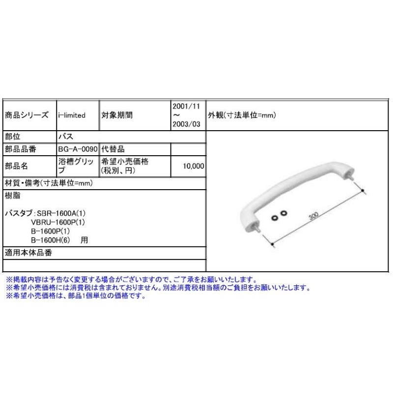 ◇【平日午後2時まで当日出荷】≪LIXIL BG-A-0090≫ 浴槽内握りバー 【優良配送】 | LINEブランドカタログ