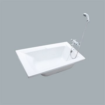 HCG無牆壓克力浴缸(不含水龍頭)140x75x43cm /F2494