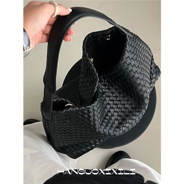 韓國小眾包包2025新款編織手提單肩包包女百搭斜挎包大容量水桶包