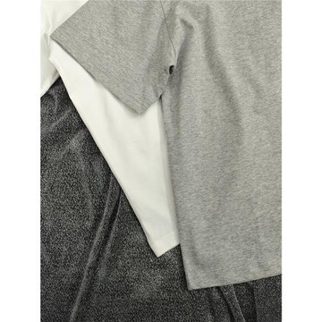 XDFK「基礎」 涼感sorona索羅娜短袖T恤短款純色美式小領口體恤衫