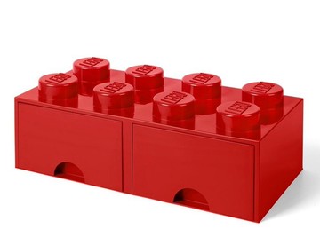 Room Copenhagen - 樂高 LEGO® 八凸抽屜收納箱(多色可選) (紅色)