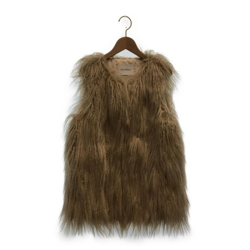 スピック&スパンGAYNOR BONGARD フェイクファー ベスト ジレ スピック