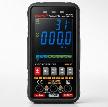 泰菱電子◆DMM-125A 彩色智能電錶 真有效值量測 TECPEL