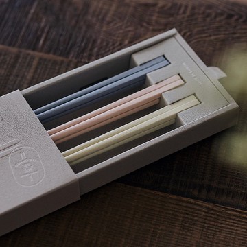 【健康於筷 送禮】任選色長款6雙入 禮盒提袋 304不鏽鋼筷子 台灣