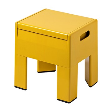 KUIBAO 快豹生活 中古風現代換鞋凳 多功能凳 36 x 30.2 x 40cm  薑黃色  1個