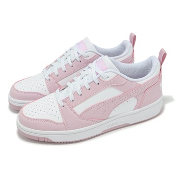 Puma 休閒鞋 Rebound V6 Low 男鞋 女鞋 粉紅 白 復古 低筒 百搭 39232840