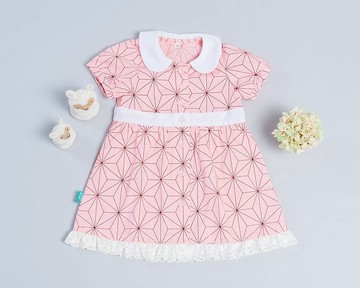 圓領洋裝(短袖)-訂製 和風7