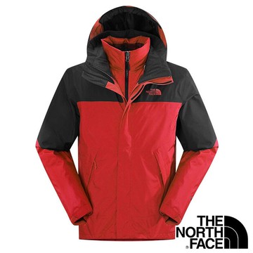 【THE NORTH FACE 美國】男 兩件式GT羽絨外套『紅/灰』NF00CTS2