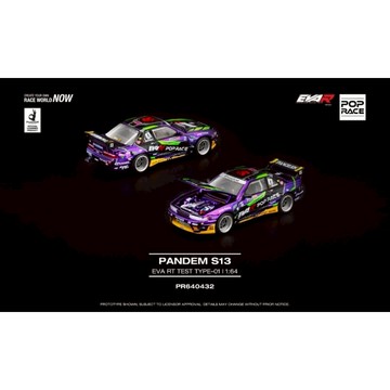 【預購2026年05月】POP RACE 1/64 新世紀福音戰士 PANDEM?S13 EVA RT TEST TYP