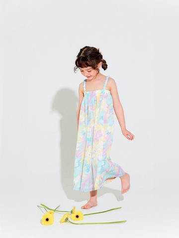 Floral Wide-leg Polyester Jumpsuit