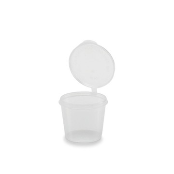 【HA025】（100個/包）食用級 耐熱PP盒 透明盒 塑膠盒 密封盒 醬料杯25C.C 批發 連蓋醬料杯 耐熱PP 佐料杯 小菜碟 防塵防污