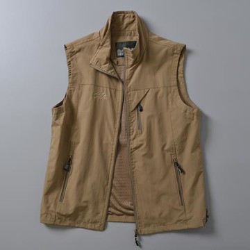 外貿出口尾貨功能性面料戶外防水透氣速干背心立領休閑馬夾坎肩男