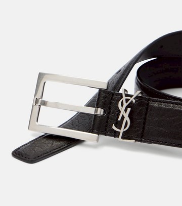 Saint Laurent Cassandre leather belt