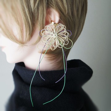 單邊耳骨夾 花繞・野