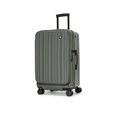 SWISS STYLE 20吋 BERMAS FIT 雙開式登機箱 日本煞車行李箱 (煞車輪、前開式+對開式、防盜防爆拉鍊、純拜耳PC)